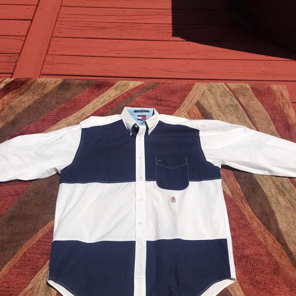 Vintage Tommy 2 tone dress shirt